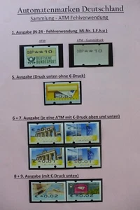 (7.10) Bund Automatenmarken       ATM - Fehldruck -Sammlung - Bild 1 von 4