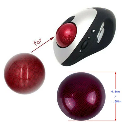 1PCS Mouse Ball Trackball 1.69'' for Logitech Cordless Optical Trackman T-RB22 - Image 1 of 3