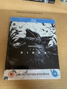 The Birds (1963) Blu Ray Steelbook NEW & SEALED Alfred Hitchcock Classic - Picture 1 of 4