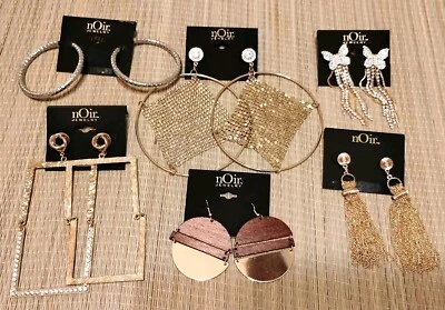 Noir Earrings Danglers With Rhinestones Mixed Lot NWT - Image 1 of 4