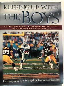 Keeping Up With The Boys Dallas Cowboys HC Book 1996 Signed Ron St. Angelo Rare - Picture 1 of 11