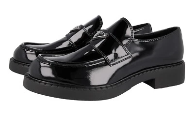 PRADA Leather Chocolate Penny Loafer Shoes - 2DE127 - Black -  US 11 EU 44 - Image 1 of 4