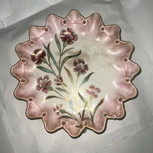 Doulton Burslem ""Spanische Ware"" Schrankplatte Blumenmuster - Bild 1 von 5