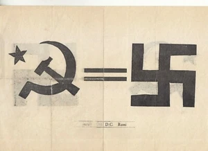 4-69) ELEZIONI 1948 VOLANTINO PROPAGAND ANTI COMUNISTA RUSSI RAVENNA DEMOCRAZIA - Bild 1 von 2