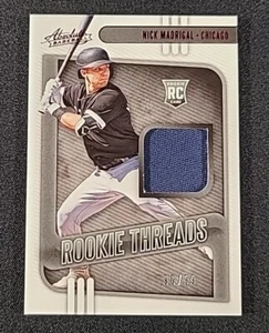 Nick Madrigal 2021 Panini Absolute ROOKIE THREADS PATCH #/99 RC SP Card #RT-NM - Picture 1 of 5