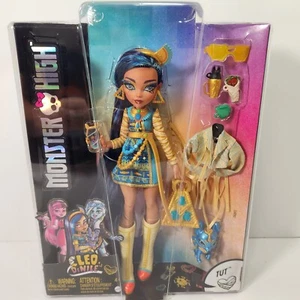 Monster High Cleo De Nile Generation G3 Reboot Mattel 2022 NEW Pet Cat Tut Purse - Picture 1 of 9