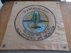 USAF U-2 DRAGON LADY READY ROOM BAR WALL FLAG - Picture 1 of 3