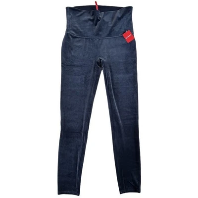 Leggings SPANX controle de barriga lápis noite azul marinho veludo super macio tamanho 1X - Imagem 1 de 4