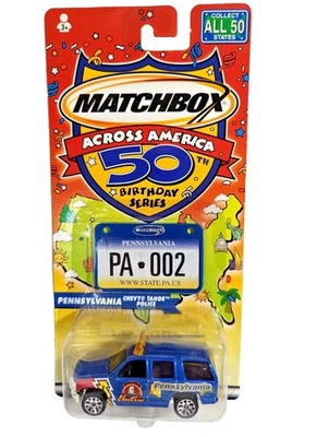 Matchbox Across America Chevy Tahoe Police Pennsylvania PA-002 Northeastern NEW - Image 1 of 4