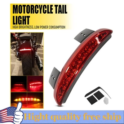 For Honda Shadow Spirit VT 1100 Red Motorcycle LED Turn Signal Brake Tail Lights - Image 1 of 4