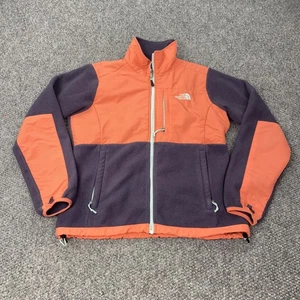 North Face Jacket Womens Medium Orange Purple Full Zip Fleece Softshell Outdoors - Picture 1 of 13