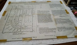 Vintage 1956 Jacksonville Duval County, Florida Land Survey Golfview Estates Map - Picture 1 of 8