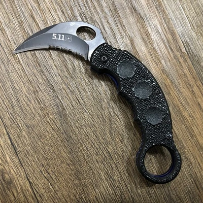 5.11 Tarani Series Tactical Slingshot Karambit Assisted Folding Pocket Knife - Image 1 of 4