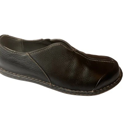 Hush Puppies Professionals Steel Toe Leather Black Loafers Women's Size 7 - Image 1 of 4