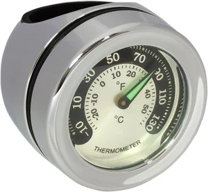 Drag Specialties Handlebar Thermometer Chrome 1.25" Mount - Picture 1 of 1