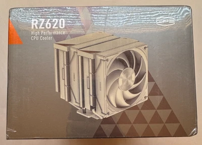 CPS PCCooler RZ620WH Dual Fan CPU Air Cooler - White - New Sealed - Image 1 of 4