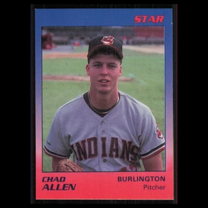 Chad M. Allen #1 1989 Star Minor League Burlington Indians Baseball Card MLB NM - Picture 1 of 3