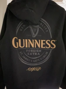 Guinness Double sided Large Black Hoodie - Imagen 1 de 5
