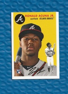 2018 Topps Throwback Thursday TBT Ronald Acuna Jr Rookie #256