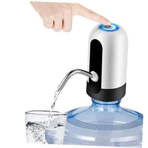 5 Gallon Water Bottle Dispenser, USB Charging Water Bottle Pump, White - Picture 1 of 7