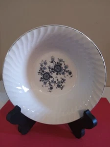 Vintage Royal Blue Ironstone Enoch Wedgwood (Tunstall Ltd, England) Cereal Bowl - Picture 1 of 2