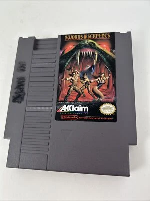 Swords and Serpents (Nintendo NES-WP-USA AKlaim ,1985 Japan Tested - Image 1 of 4