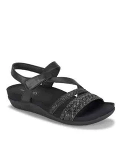 Sandalias planas asimétricas para mujer Baretraps Jalen, negras talla 7,5 W - Imagen 1 de 3
