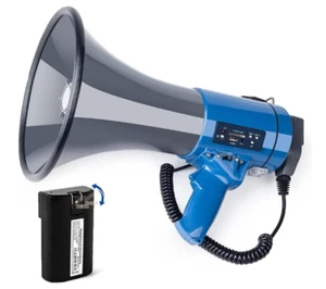 Megáfono con Sirena Bullhorn Altavoz Bullhorn 50 Watt con Desmontable - Imagen 1 de 10