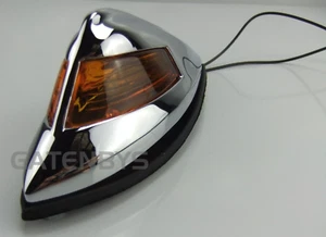Chrome 1940-1950's Style Custom Rear Tail Light Chopper Harley Bobber Cruiser - Picture 1 of 16