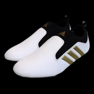 Adidas Contestant Pro Taekwondo, Karate, MMA Shoes White/Black/Gold - Picture 1 of 4