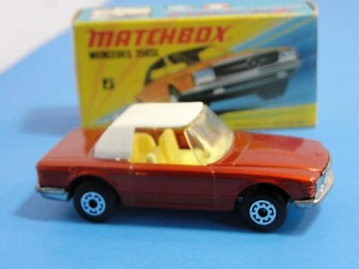 Vintage Matchbox Superfast Mercedes 350SL #6 Red 1973 - Image 1 of 4