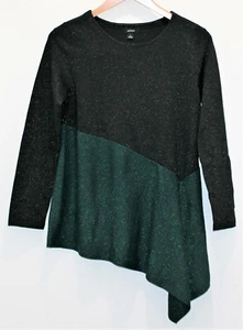 Alfani Schimmer Glitzer Tunika Top Damen Asymmetrisch Glitzer Bluse Gr. Small - Bild 1 von 2