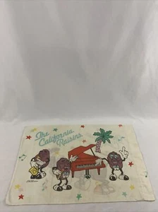 Funda de almohada vintage California Raisins 1988 Conga Line & Island con banda - Imagen 1 de 12