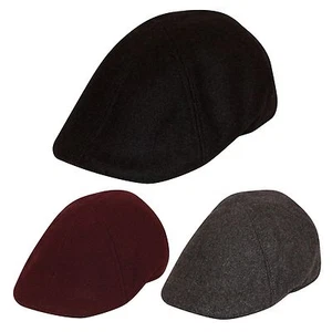 Ivy Hat Gatsby Newsboy Cap 100% Wool Black, Gray ,Burgundy. - Picture 1 of 9