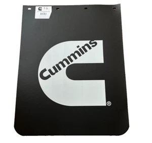 Cummins Diesel 24" x 30" x 3/16" Black Rubber Semi Truck Mud Flaps- Set of 2 - Picture 1 of 2