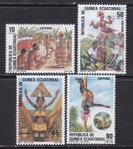 Guinea Ecuatorial 1986  - Edifil 77/80 - Folklore - MNH - Picture 1 of 1