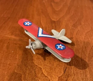 Vintage Airplane Miniature Boeing Biplane Die Cast Plane PT-17 3" - Picture 1 of 4