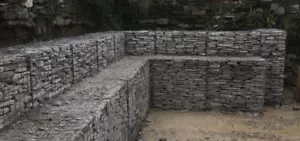 Natural Gabion Facing Stone/Garden Walling-Cornish slate- buy direct from quarry - Picture 1 of 10
