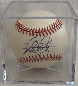 MLB STAR ALEX OCHOA Signed Autographed RAWLINGS BASEBALL NEW YORK METS - Picture 1 of 2