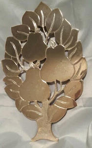 Wm A ROGERS  ONEIDA PEAR TREE SILVERPLATE TRIVET WALL DECOR - Picture 1 of 5