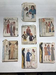 Lot of  7 Vintage 1970s McCalls Sewing Patterns Women's Size 12 14 16 - Picture 1 of 4