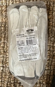 Pyramex Safety Gloves Cowhide Leather Driver Size Large 12 Pack - Picture 1 of 2