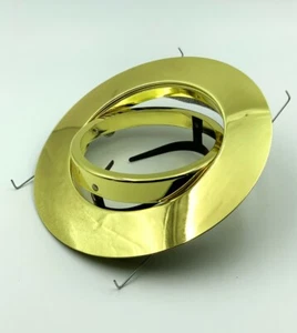 6 Inch, Par38 Br40 Adjustable Gimbal Ring Trim Recessed Can Light,Finish Gold - Picture 1 of 2