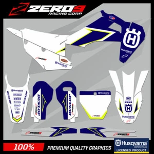 HUSQVARNA MOTOCROSS GRAPHICS KIT MX DECALS : TC FC 50 65 85 125 250 450 RIOT - Picture 1 of 25