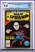Web Of Spider-Man Annual #4 CGC Graded 9.0 Marvel 1988 White Pages Comic Book.