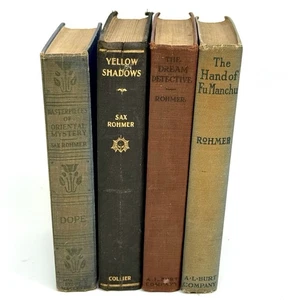 4 Sax Rohmer HC Bücher Fu Manchu, Traumfänger, Dope, Yellow Shadows 1919-1926 - Bild 1 von 24