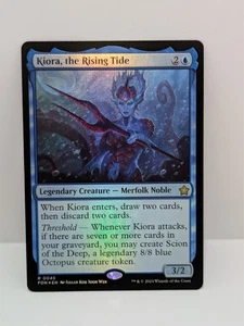 Foundations - Kiora, The Rising Tide - Blue - Legendary Creature - Foil - Fdn 45 - Imagen 1 de 2