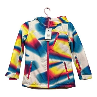 Abrigo de invierno Swiss Tech colorido tie-dye chaqueta de esquí para niñas, talla M (7/8) Foto 1 de 4