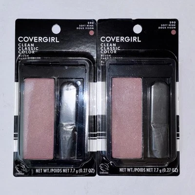Covergirl Clean Classic Color Powder Blush, #590 Soft Mink  0.27 oz Lot Of 2 - Image 1 of 2