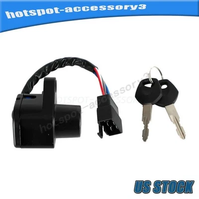 Ignition Key Switch Fits 227005-1204 Kawasaki Vulcan 500 EN500 LTD 1990-2009 Foto 1 de 4